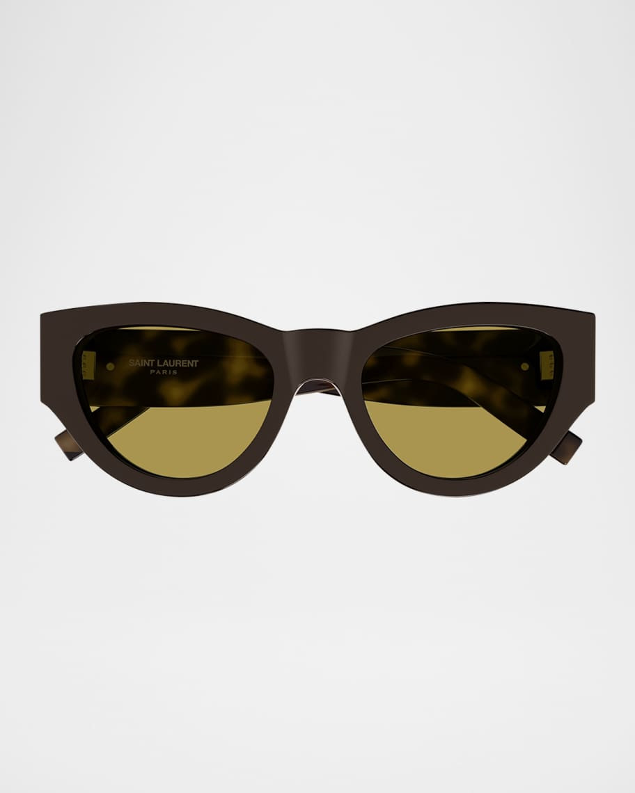Saint Laurent YSL Acetate Cat-Eye Sunglasses | Neiman Marcus