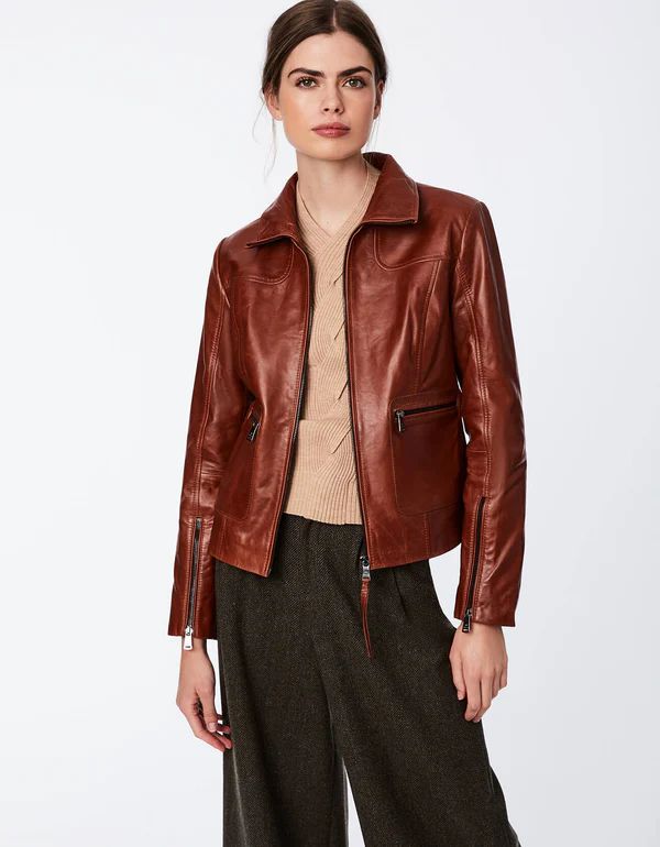 Boston Common Leather Jacket | Bernardo Fashions