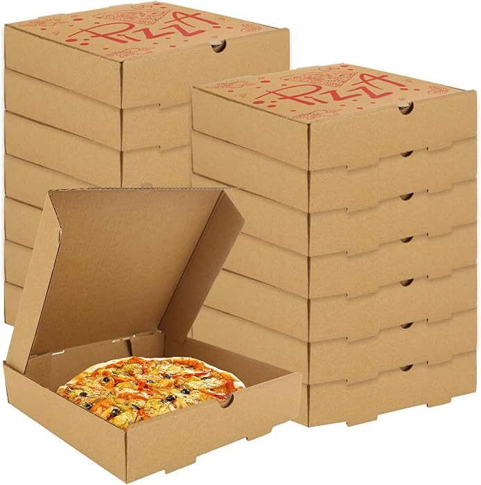 30 Pack Mini Pizza Boxes, 7.3 x 7.3 x 1.6 Inch Small Cardboard Pizza Boxes, Kraft Reusable Food B... | Amazon (US)