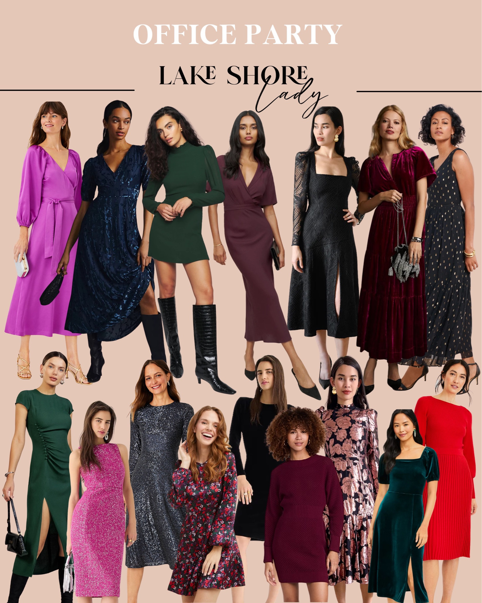 Office Party Clothing Guide - Dress Finds - Jumpsuit - Holiday Party - Christmas - Nice Outfit - Velvet Dress - Satin - Red - Green 


#LTKHoliday #LTKstyletip #LTKSeasonal