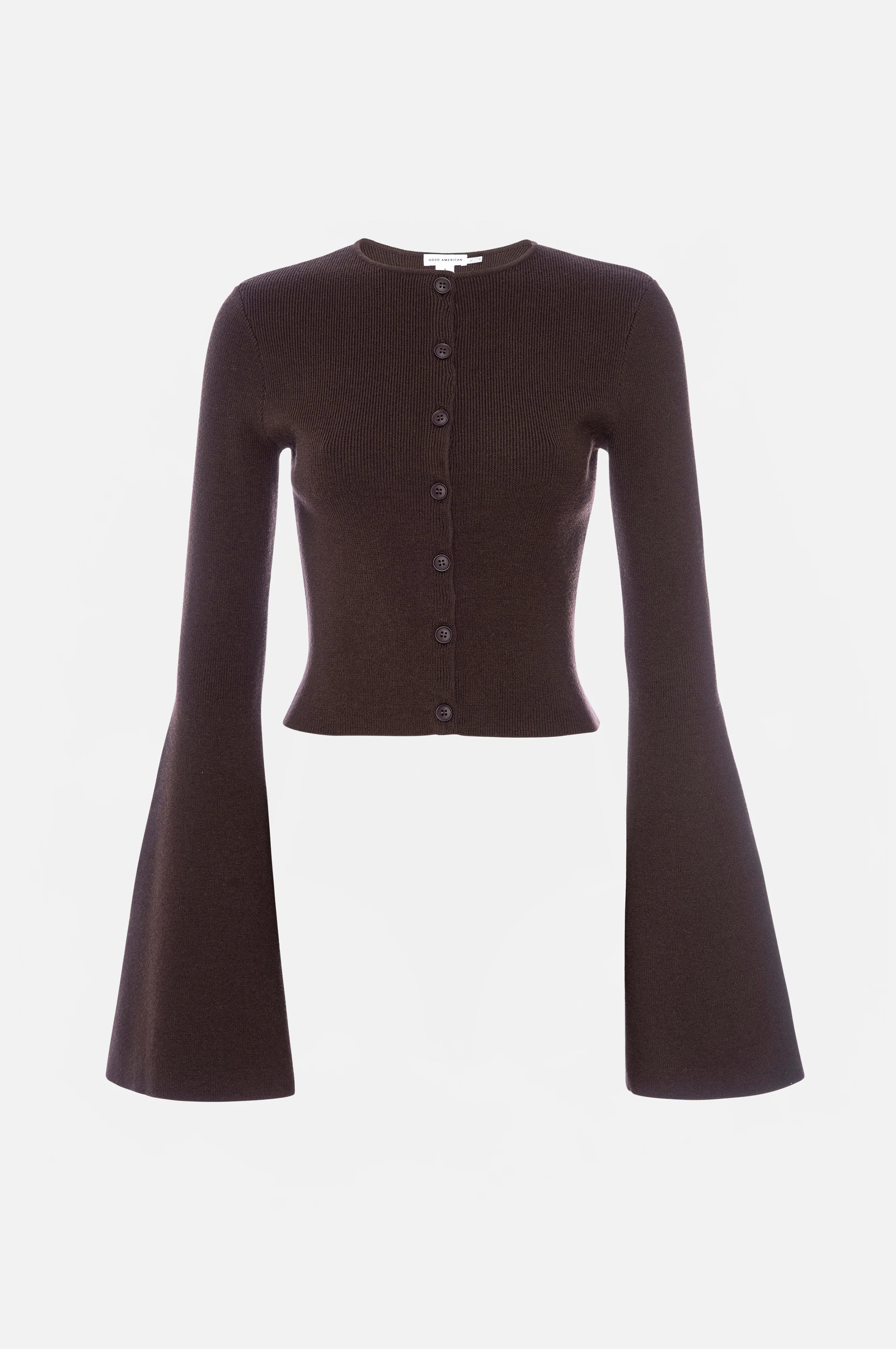 BELL SLEEVE KNIT CARDIGAN | BARK003 - GOOD AMERICAN | Good American