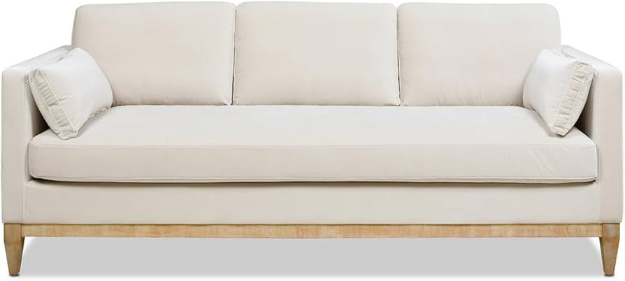 Jennifer Taylor Home Knox 84" Modern Farmhouse Performance Velvet Living Room Sofa Couch | Amazon (US)