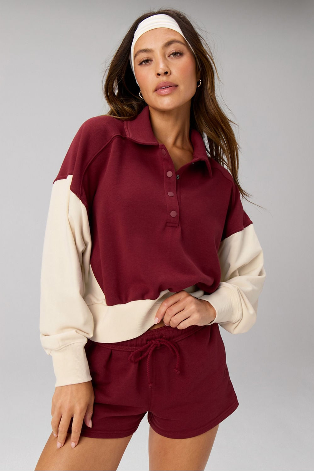 Year Round Terry Snap Front Sweatshirt | Fabletics