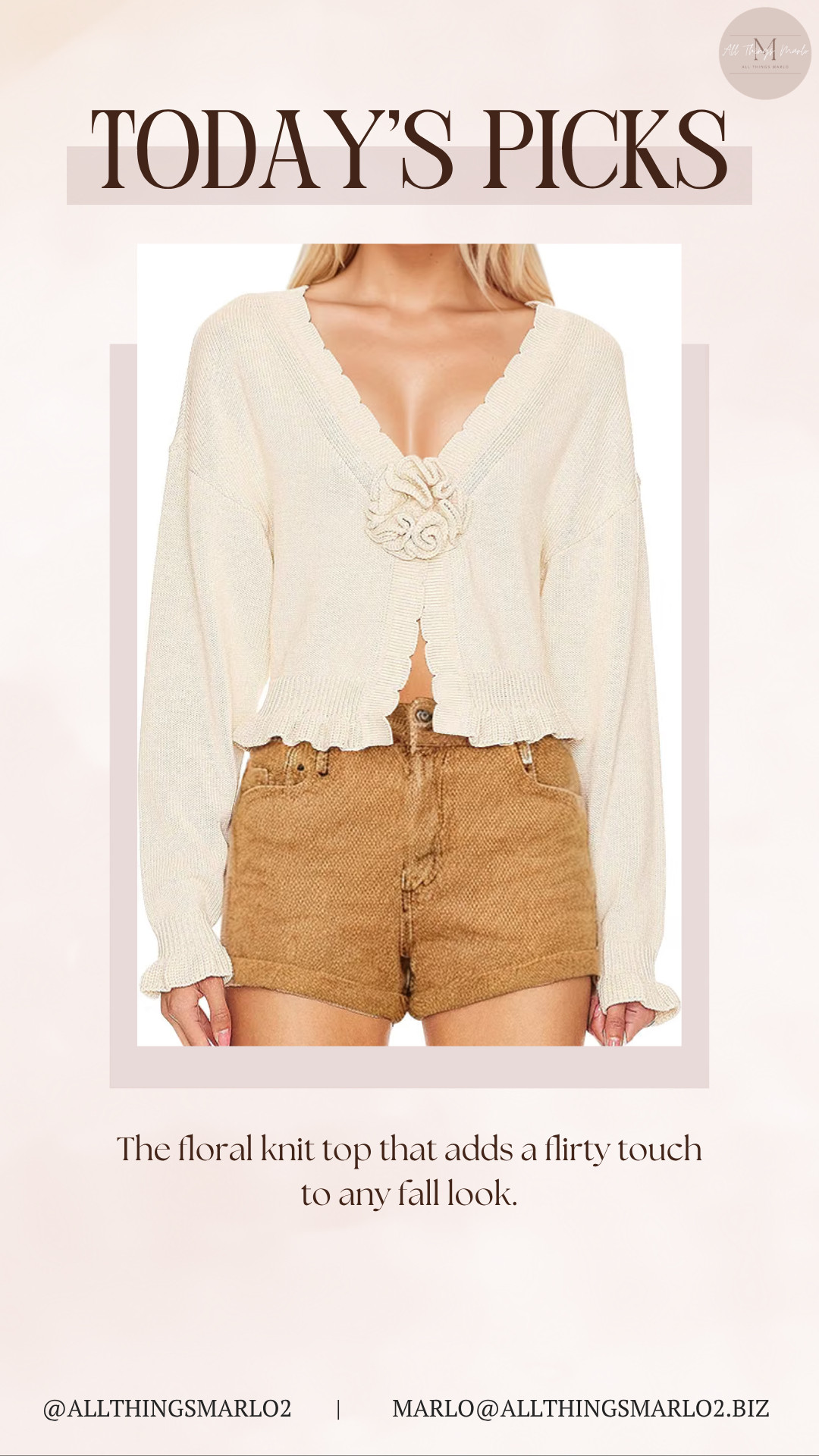 The floral knit top that adds a flirty touch to any fall look. 

 #LTKSeasonal #LTKWorkwear #LTKTravel