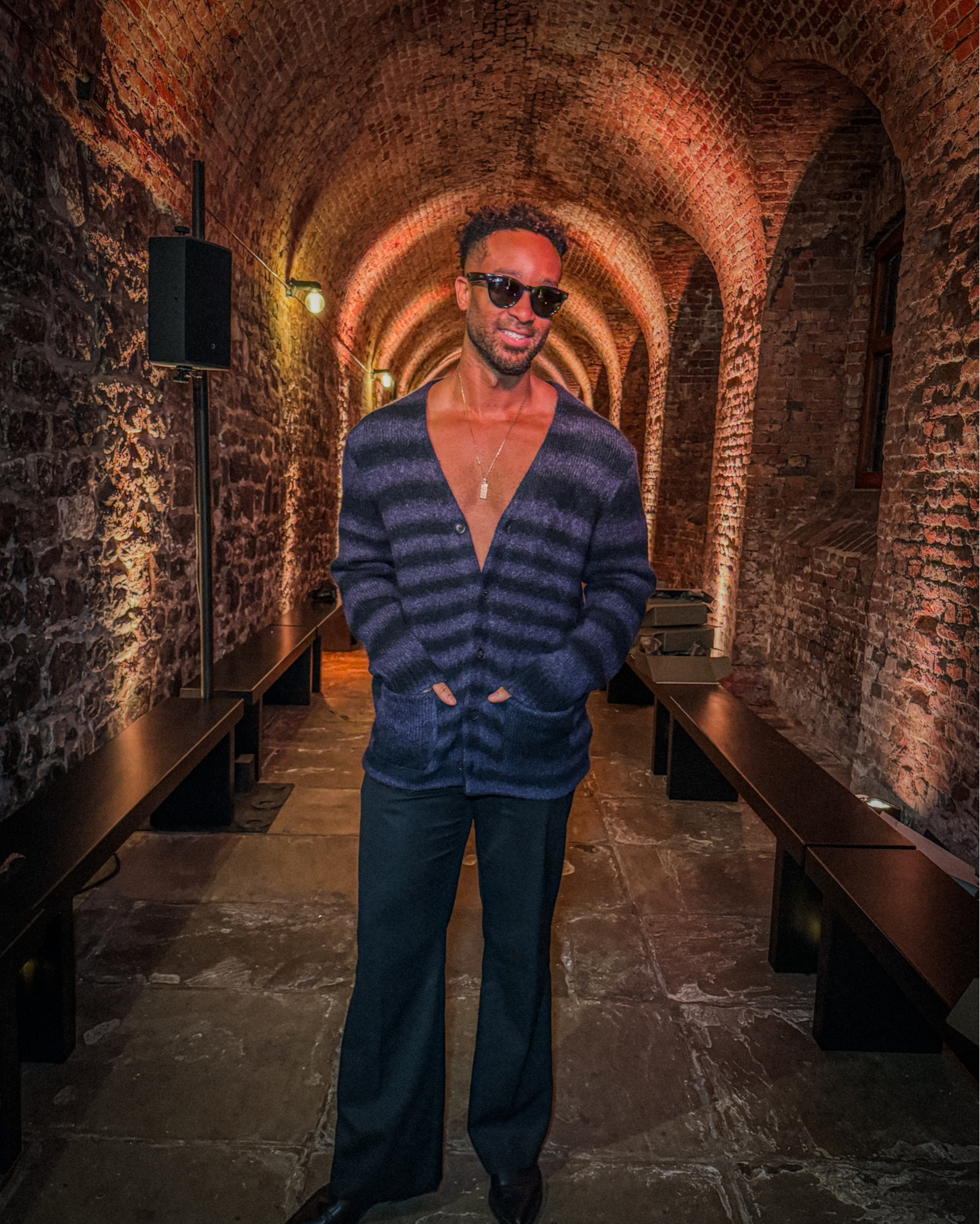 London Fashion Week at Allsaints x Raybanmeta
Men's fashion, smart casual look, Men's fashion, Allsaints knitwear, men's black trousers, Allsaints, smart trousers, men's outfit inspo, winter fashion, transitional outfit, men's styling, silver accessories, chelsea boots, street style, black leather boots, men's jumper

#LTKeurope #LTKstyletip #LTKmens