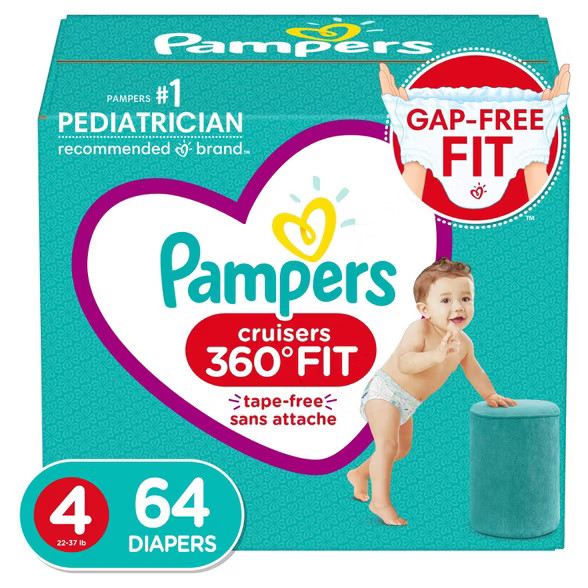 Pampers Cruisers 360 Disposable Diapers - (Select Size and Count) | Target