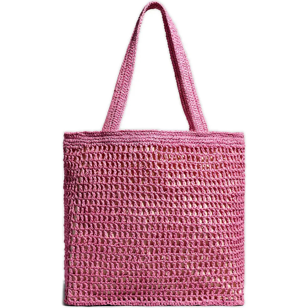Madewell The Transport Tote: Straw Edition in Retro Pink at Nordstrom Rack | Nordstrom Rack