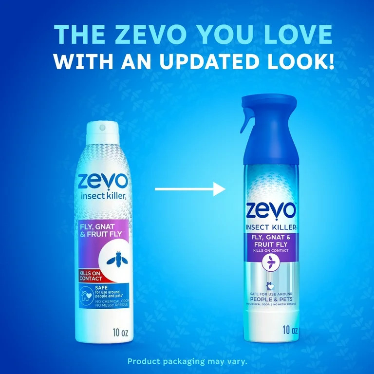 Zevo Flying Insect Killer - Fly, Gnat, & Fruit Fly Spray 10oz | Walmart (US)