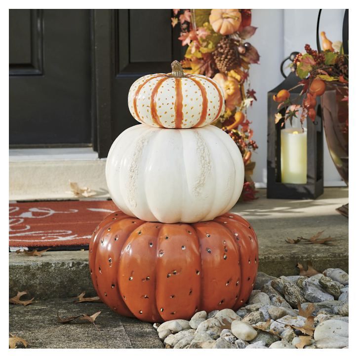 Harvest Pumpkin Stack | Grandin Road | Grandin Road