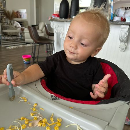 If you have a baby learning to feed themselves, this fork/spoon set is by far my favorite. They’re easier for them to use, pick up bites, & won’t hurt themselves. 
Also, love this high chair that hooks to the table instead of taking up tons of space

 

#LTKkids #LTKfamily #LTKbaby
