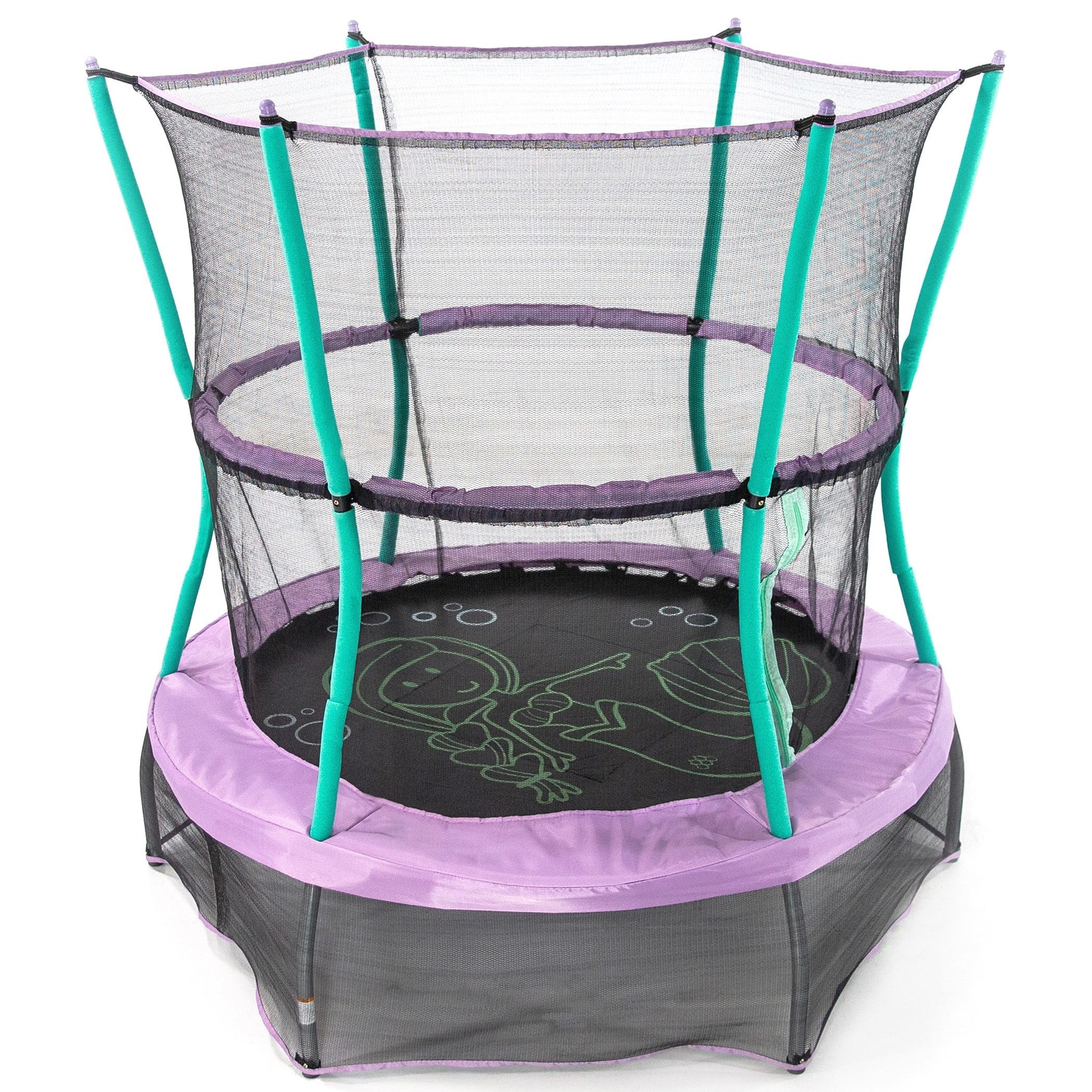 Skywalker Trampolines 55-Inch Bounce-N-Learn Trampoline, with Enclosure and Sound, Magic Mermaid | Walmart (US)