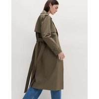 M&S Cotton Rich Trench Coat Dark Khaki | Marks & Spencer (UK)