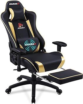 KARXAS Ergonomic Gaming Chair High Back Computer PC Chair PU Leather Office Chair with Footrest D... | Amazon (US)