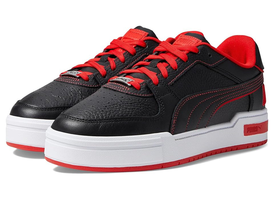 PUMA Formula 1 Ca Pro Men's Lace up casual Shoes Puma Black/Pop Red : 11 D - Medium, Leather | Zappos