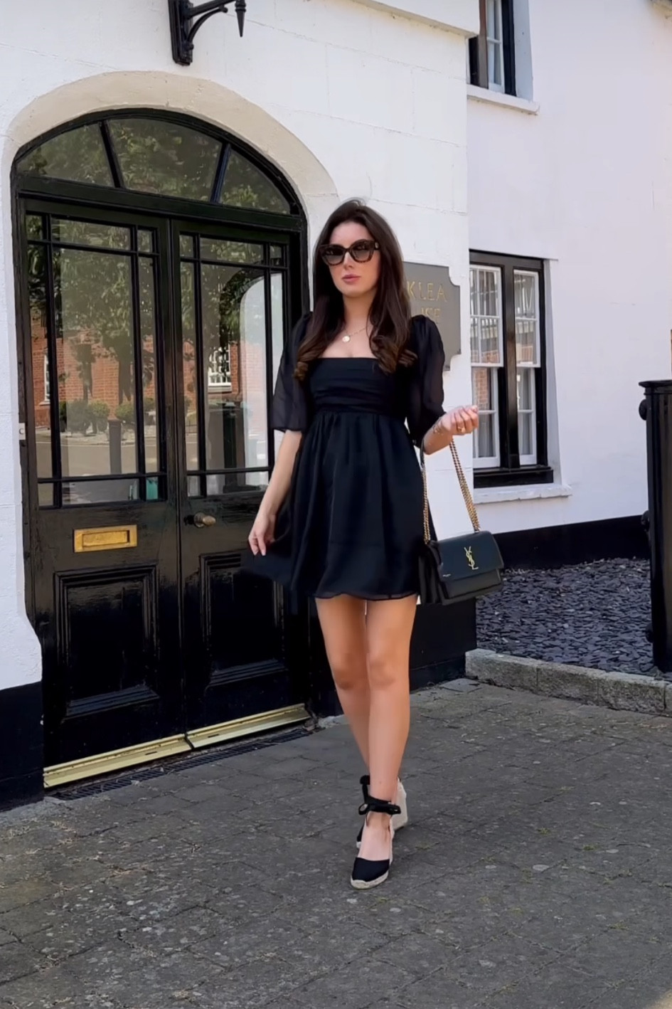 emerson ruched angel sleeve mini dress NWT Abercrombie & Fitch Emerson Ruched Angel Sleeve Mini Dress Black S Tall