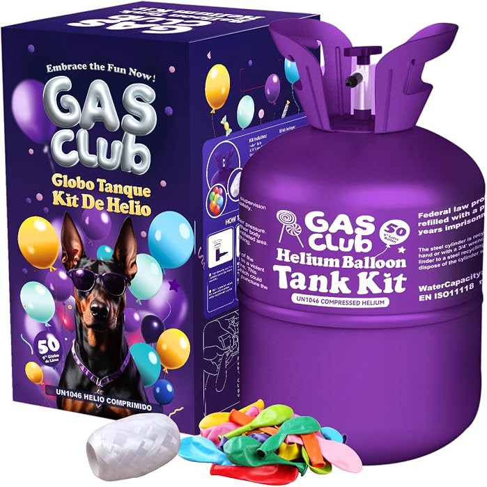 13L Helium Tank for Balloons At Home Helium Balloon tank Up To 50 Latex Balloons | Amazon (US)