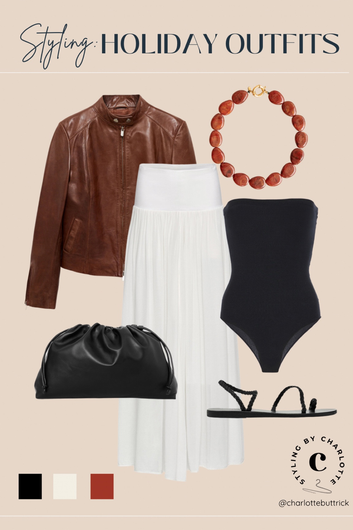 Holiday outfits - white skirt and black bandeau 

#LTKeurope #LTKtravel #LTKuk