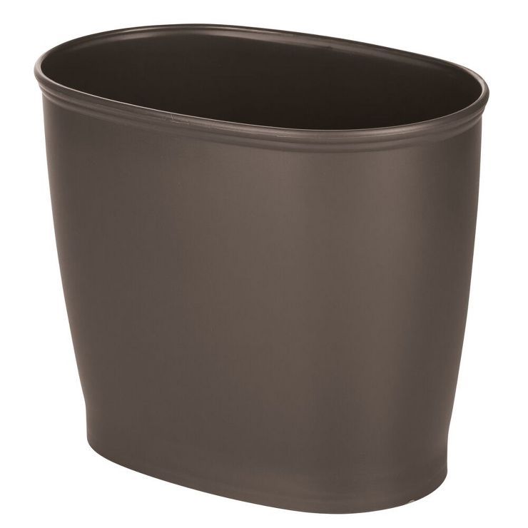 mDesign Small Plastic Oval Trash Can Garbage Wastebasket | Target