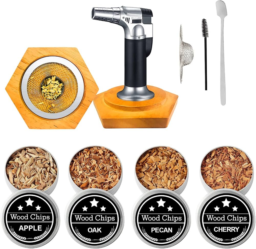Bourbon Whiskey Gifts for Men - Fun Cocktail Smoker Kit with Torch, Birthday Anniversary Unique G... | Amazon (US)