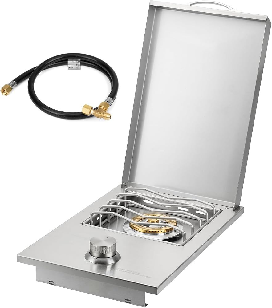 Stanbroil Built-in Single Side Burner for Outdoor Kitchen, 304 Stainless Steel Grilling Side Burn... | Amazon (US)