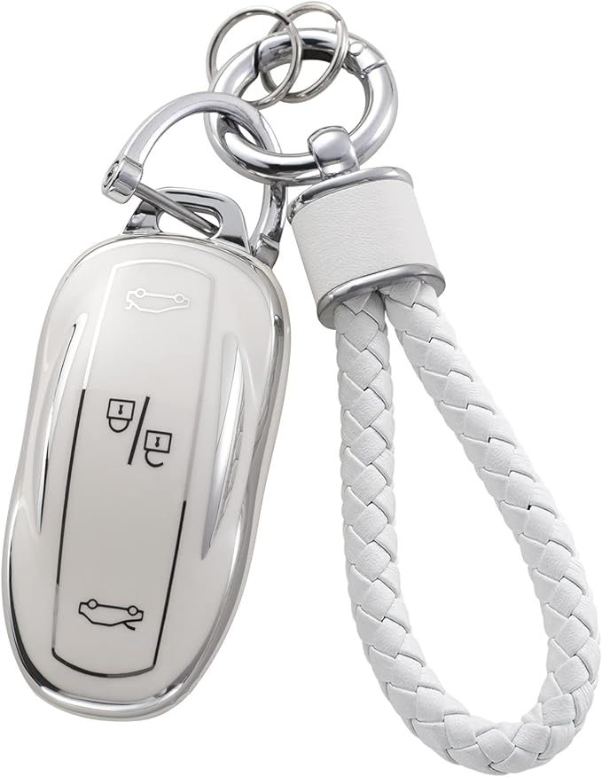 YO&YOYE for Tesla Key Fob Cover with Keychain, Soft TPU Key Case Protection Shell Fit for Tesla M... | Amazon (US)