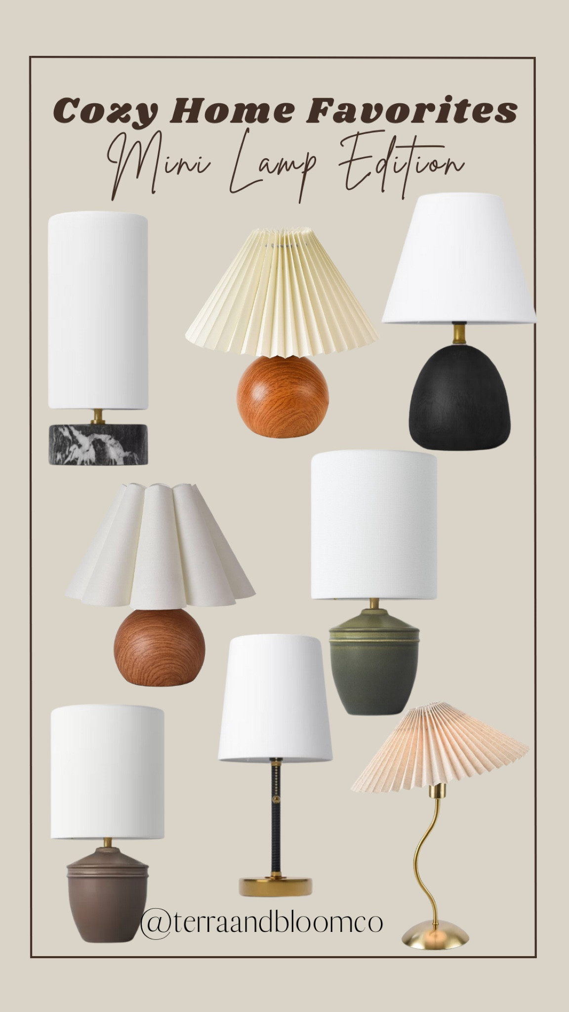 Obsessed with cozy lamp vibes right now 🤎 here’s a roundup of mini lamps I’m drooling over! All are $40 and under, some even as low as $7!

mini lamps | cozy season | home decor | affordable decor | Amazon | fall | cozy lighting | autumn | golden light | budget finds | target | seasonal decor | neautral decor

#LTKSeasonal #LTKHome #LTKFindsUnder50