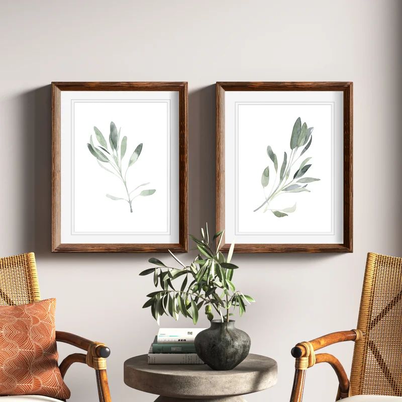 Simple Sage I by Vincent Van Gogh - 2 Piece Picture Frame Painting Set (Set of 2) | Wayfair North America