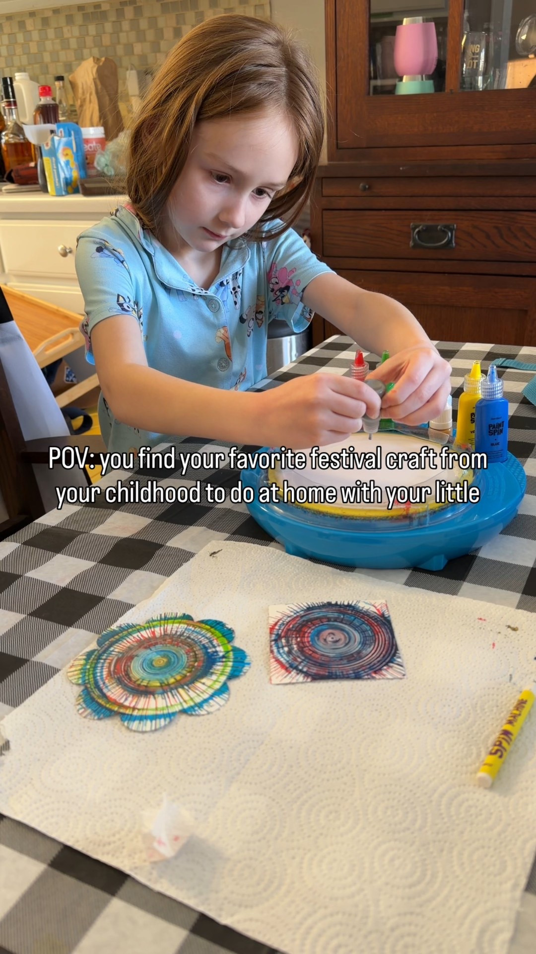 Tell me why I’m just as excited about this spin art as my kid 😂🌀

This was THE fall festival activity when I was little, and now we get unlimited turns at home. No tickets, no lines, just sweet memories with my girl.

10/10 for keeping her busy & healing my inner child.

#LTKmomlife #LTKKids