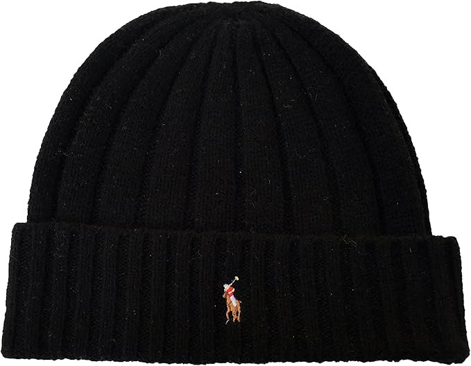 Polo Ralph Lauren Men`s Signature Merino Cuffed Beanie | Amazon (US)
