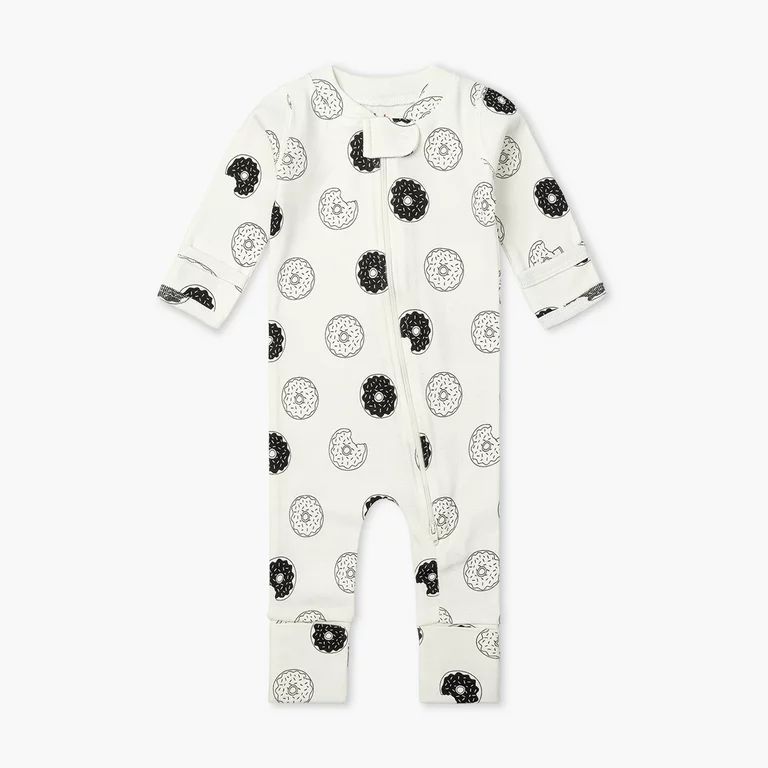 M+A by Monica + Andy Organic Cotton Long Sleeve Baby One-Piece Coverall, Sizes Preemie - 9 Months | Walmart (US)