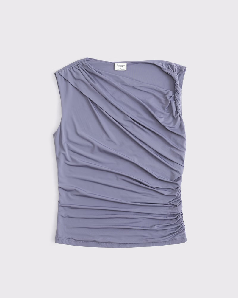 Women's Draped Twist Top | Women's Tops | Abercrombie.com | Abercrombie & Fitch (US)