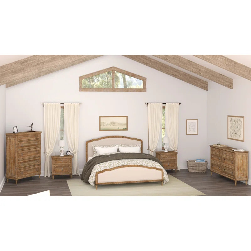 Manglo Upholstered Platform 5 Piece Bedroom Set | Wayfair North America