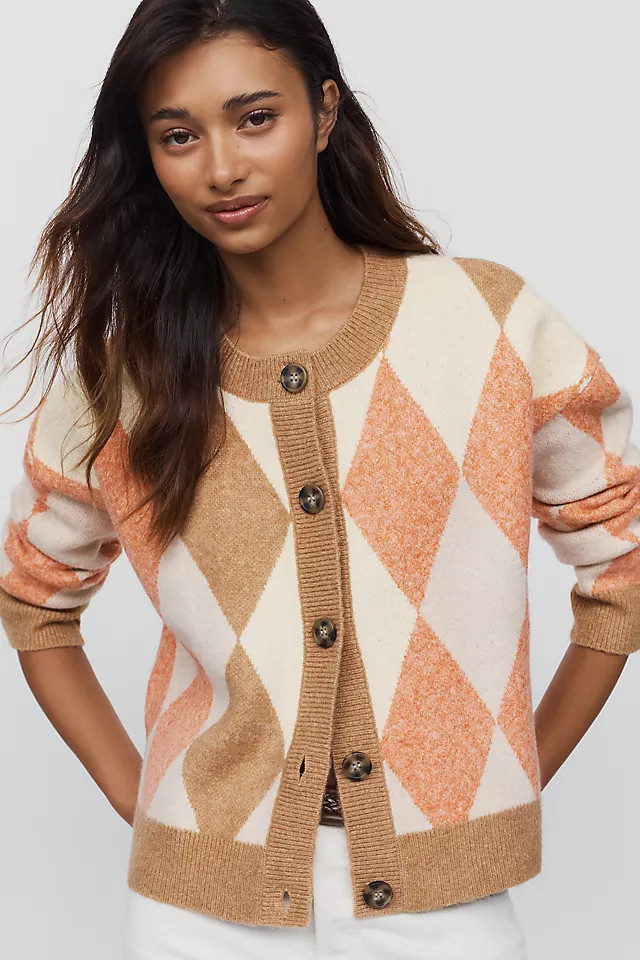 Maeve Argyle Cardigan Sweater | Anthropologie (US)