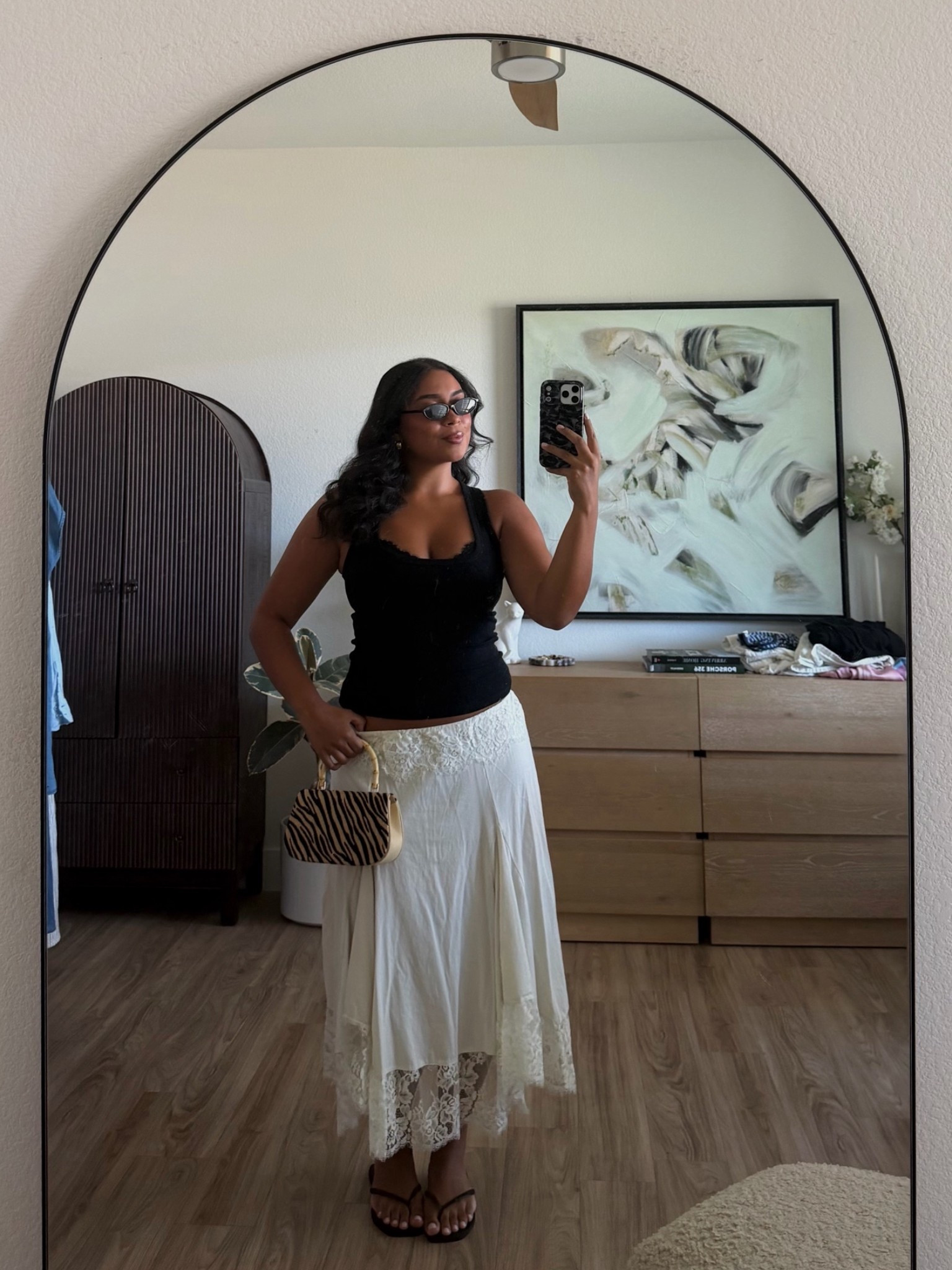 exact skirt is sold out Zara😭 but linking similar! Tank is from Aritzia (runs true to size)
