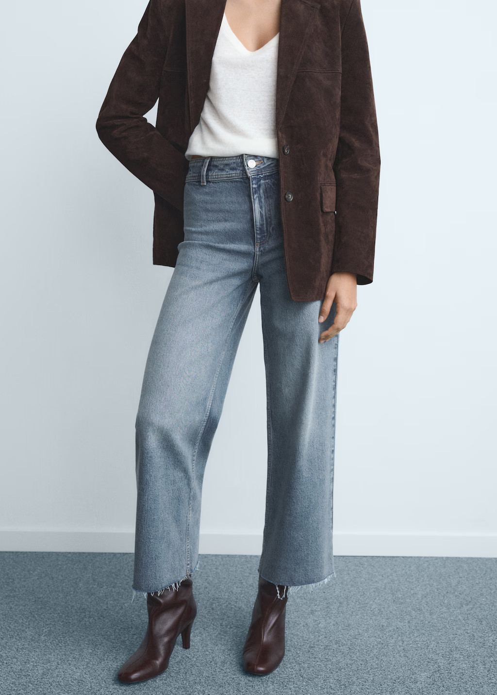 Catherin culotte high-rise jeans - Women | MANGO United Kingdom | MANGO (UK)