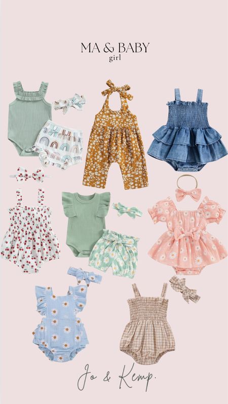 Ma & Baby girl summer pieces! 

Dress, jumpsuit, two piece outfit, bow, kids 

#LTKKids #LTKBaby #LTKStyleTip