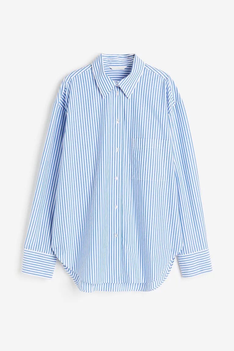 Oversized poplin shirt | H&M (UK, MY, IN, SG, PH, TW, HK)