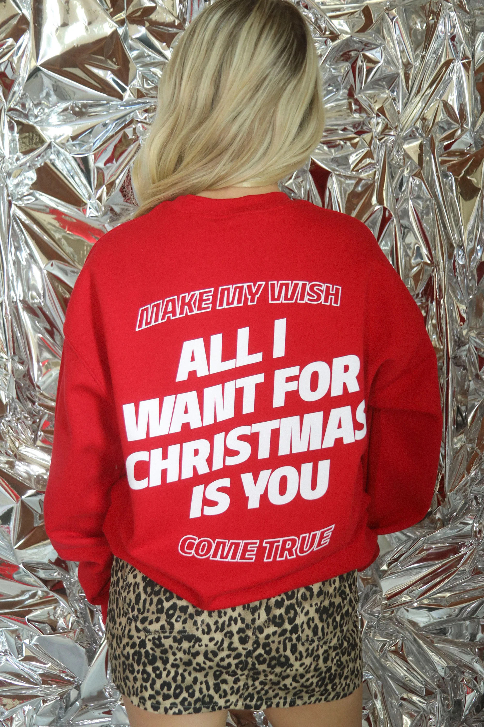 friday + saturday: all i want for christmas sweatshirt | RIFFRAFF