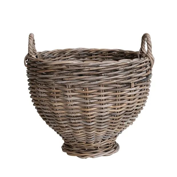 Natural Rattan Footed Nesting Basket | Antique Farm House