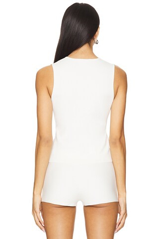 Lilah Knit Vest in Ivory | Revolve Clothing (Global)