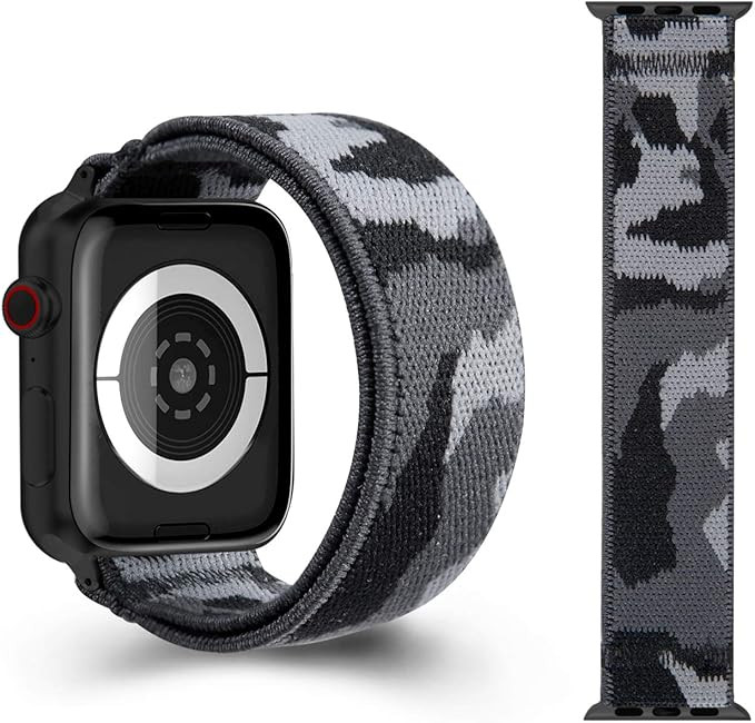 CreateGreat Elastic Bands Compatible with Apple Watch 38MM,40MM, Double Side Elastic Pattern Stre... | Amazon (US)