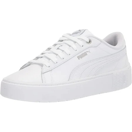 PUMA Womens Smash Platform 2 Sneaker 11 Puma White-puma White-silver | Walmart (US)