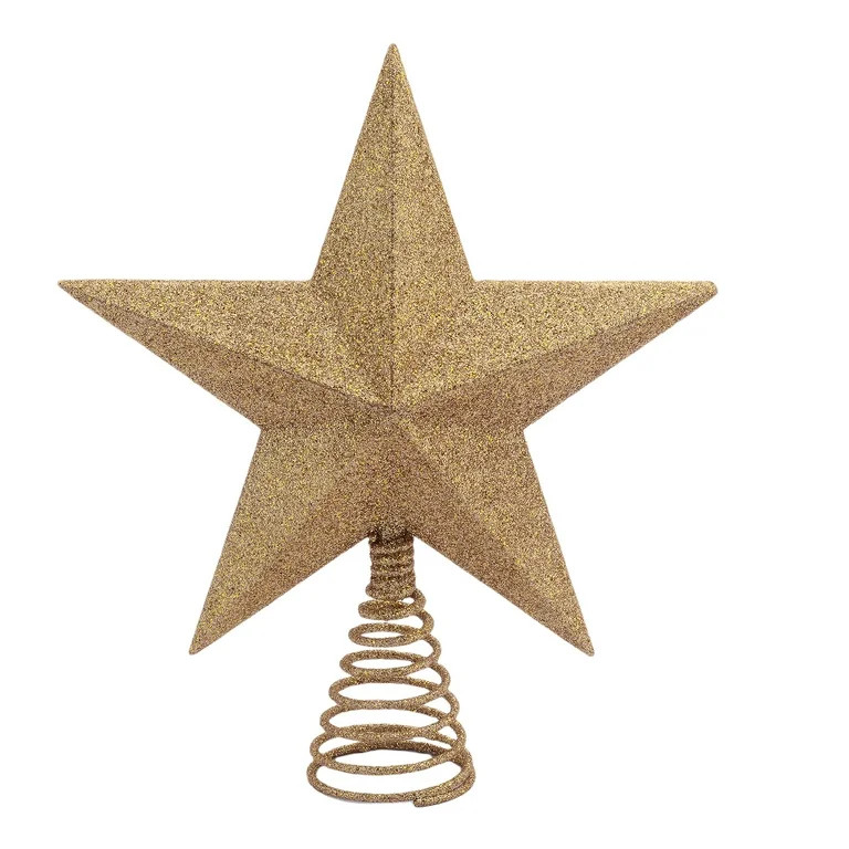 Gold Star Christmas Tree Topper, 10", by Holiday Time | Walmart (US)