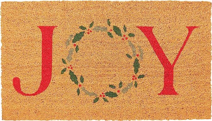 New KAF Home Holiday Coir Doormat with Heavy-Duty, Weather Resistant, Non-Slip PVC Backing | 17 b... | Amazon (US)