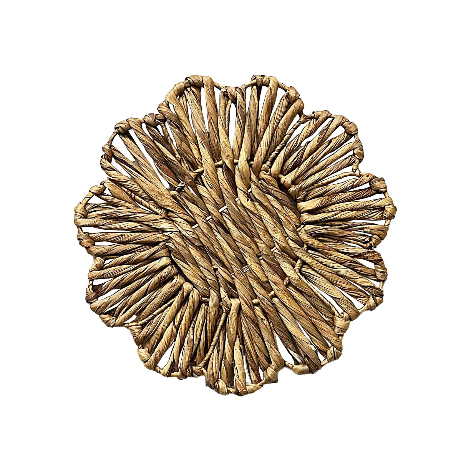 ESSENTIAL DÉCOR & BEYOND, INC FLOWER SHAPER CHARGER -WATER HYACINTH Set Of 4 | Wayfair | Wayfair North America