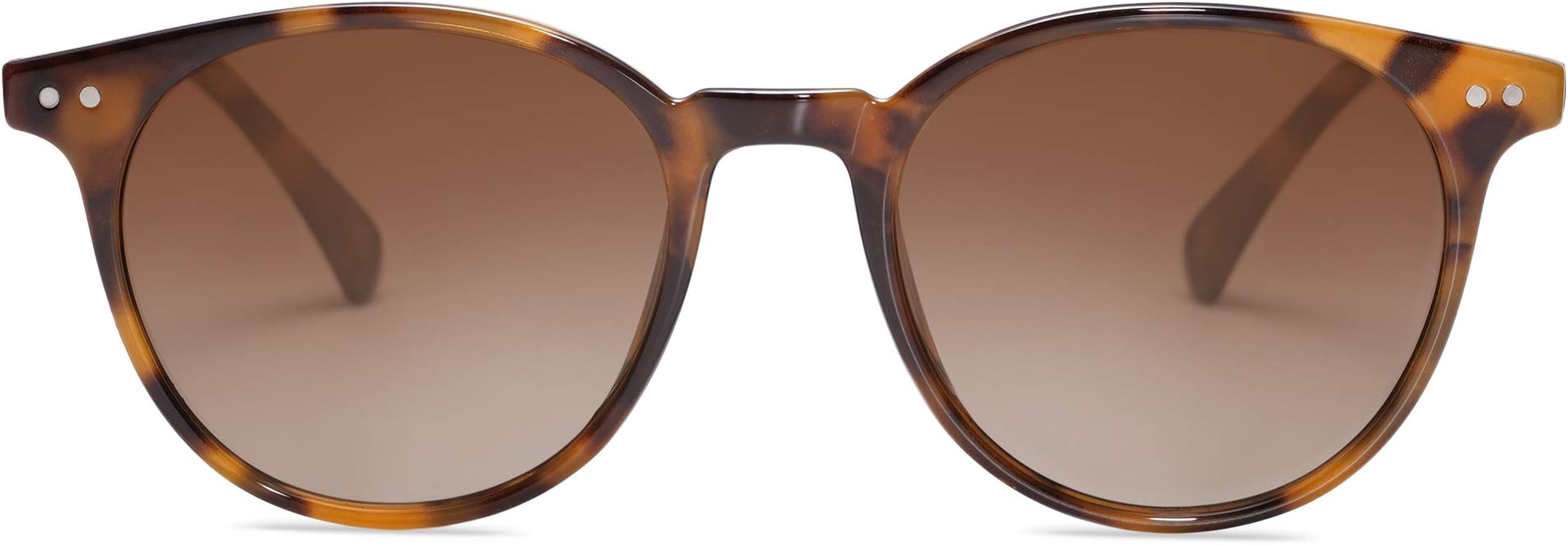 SOJOS Small Round Classic Polarized Sunglasses for Women Men Vintage Style UV400 Lens SJ2113 | Amazon (US)