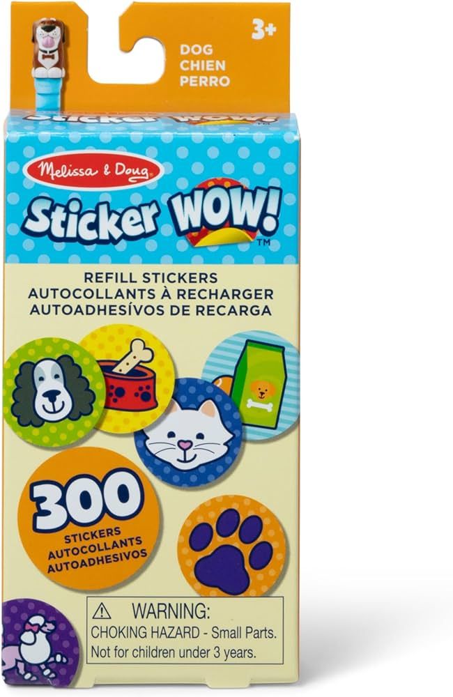 Melissa & Doug Sticker Wow!™ 300+ Refill Stickers for Sticker Stamper Arts and Crafts Fidget To... | Amazon (US)