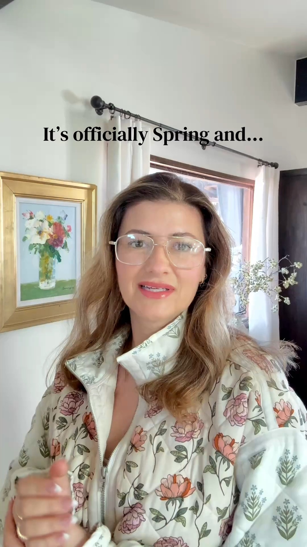 Nothing says new season like a statement floral jacket and a little extra sunshine energy ☀️🌸
#HelloSpring #SpringOOTD #FloralFashion #StyleInspoDaily 

#LTKSeasonal #LTKootd #LTKHome