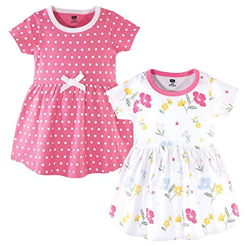 Hudson Baby Girl's Cotton Dresses, Spring Mix, 0-3 Months | Amazon (US)
