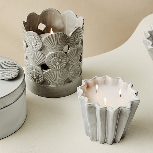 Solei Terracotta Hurricane Candleholder | West Elm (US)